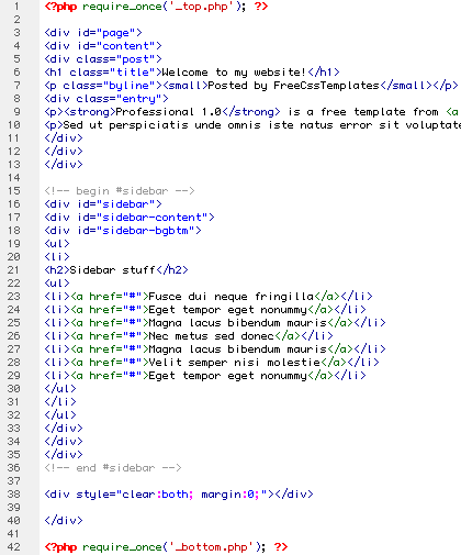 PHP Includes