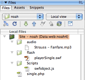 singlePlayer File Arrangement