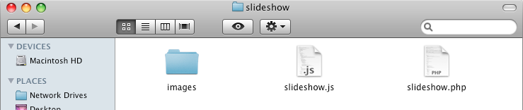 slideshow folder